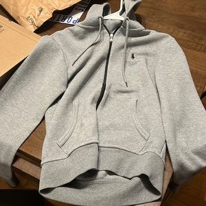 Grey polo tech jacket. Mens XS